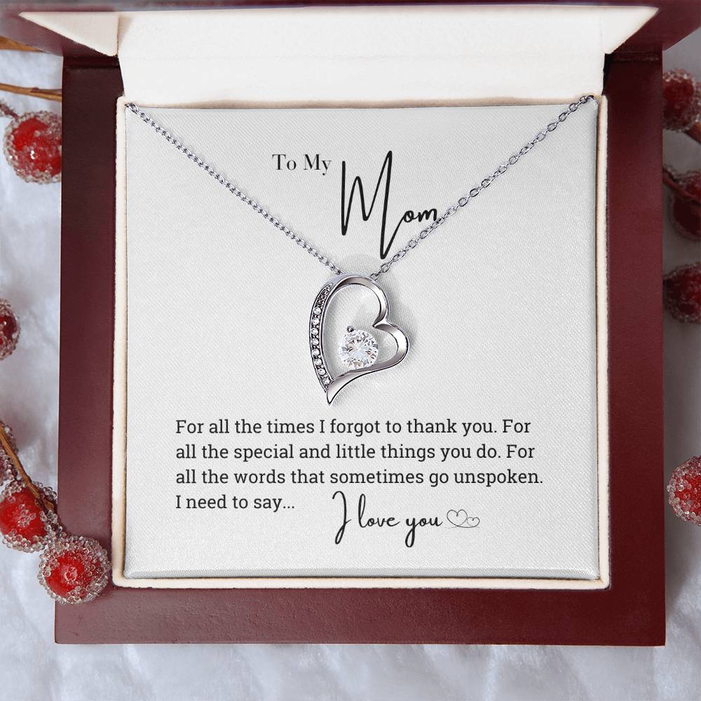 To My Beautiful Mom Necklace