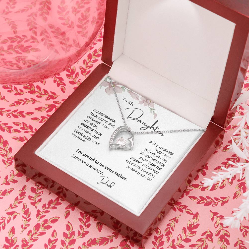 (ALMOST SOLD OUT) To My Beautiful Daughter Necklace Gift