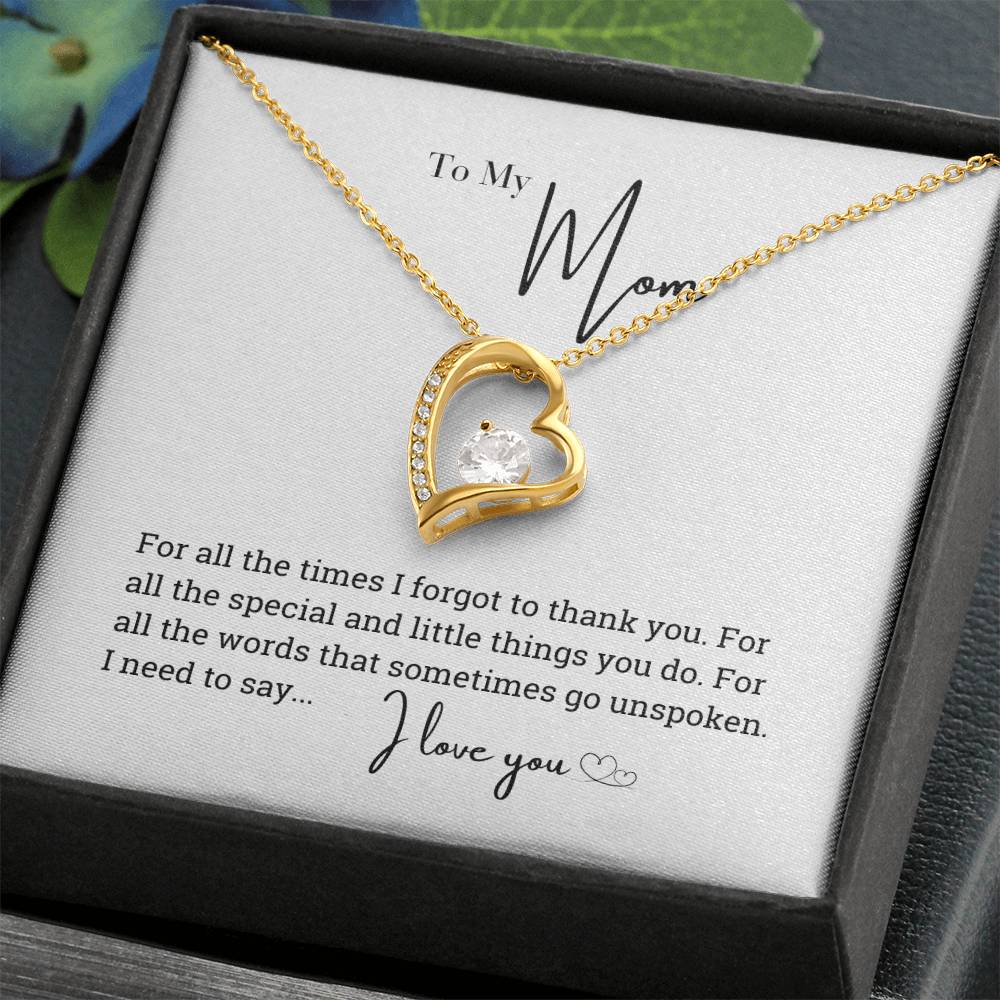 To My Beautiful Mom Necklace