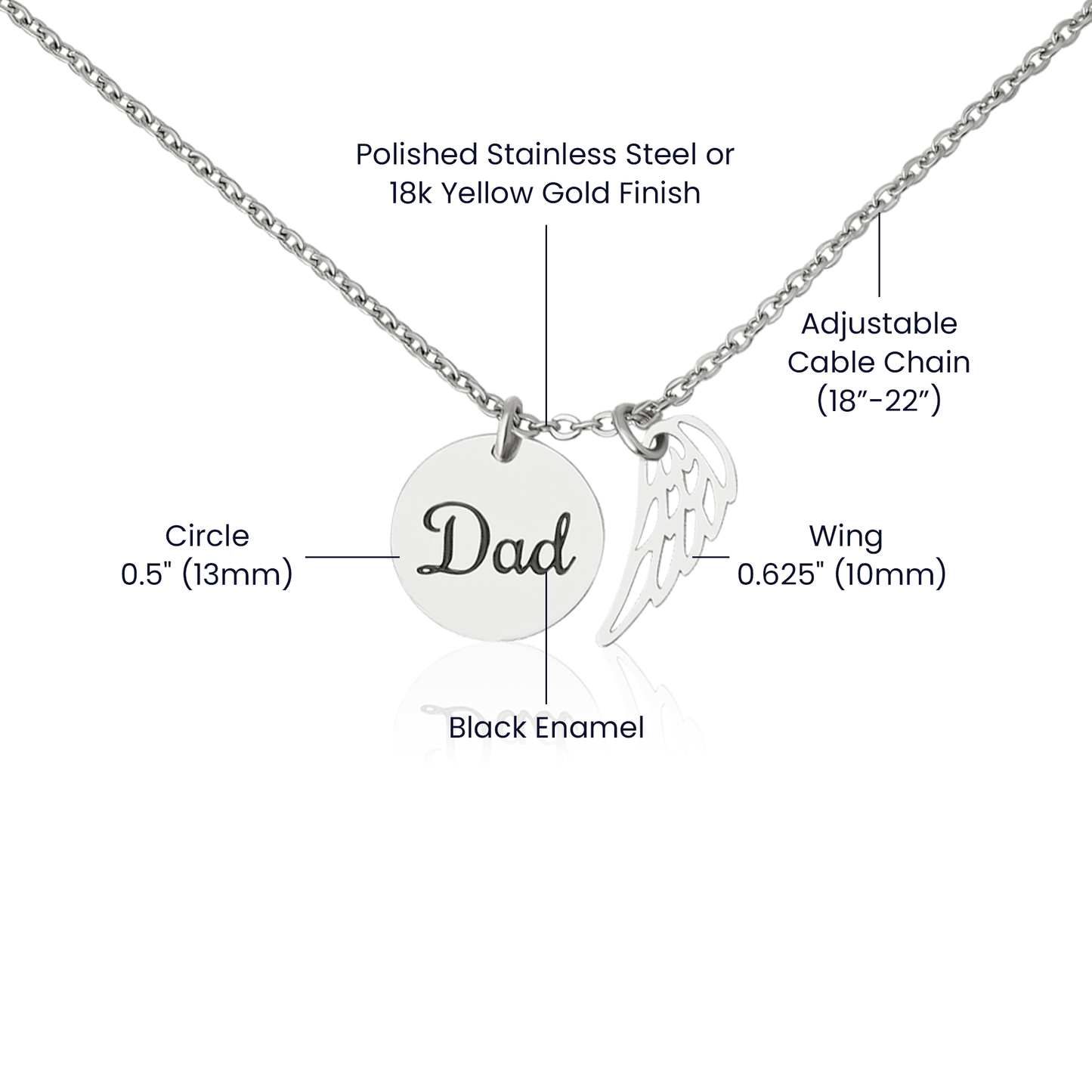 Memorial Necklace – Dad