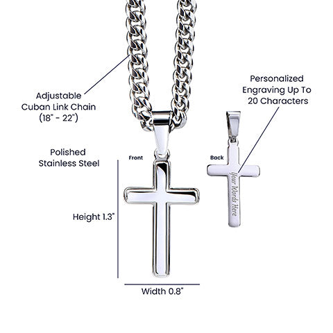 Dear Son Cross Necklace